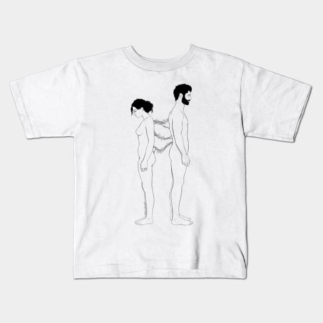 Growing Apart Kids T-Shirt by poetryNcolor